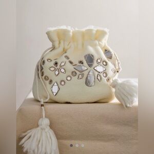 NWT FREE PEOPLE ONE SEASONS SPARKLE MINI GIFT SACK